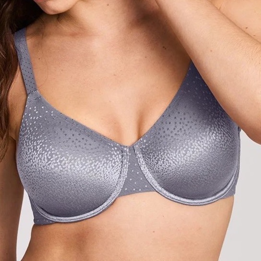 Wacoal Slimline Seamless Underwire Bra 855303 Grey Blue 32DDD